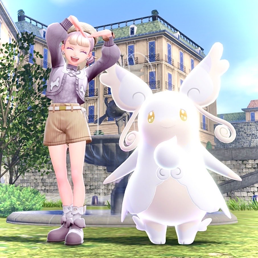 色違いタブンネがメガ進化するとこんな色に…🤍💜⋆˙⟡
綺麗すぎる〜〜🥹🫶🫶
#ポケモンレジェンズZA