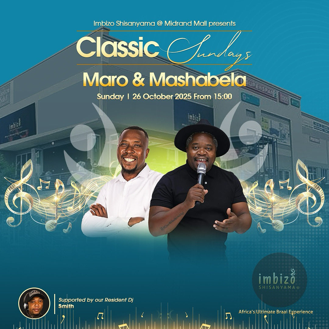 Weekend vibes 📍. Come join us at your favourite shisanyama for this weekend . We are ready to blessed you with authentic music 🎶 

#GoodMusic #soulmusic #rnbmusic
___________________
#ImbizoShisanyama
Africa’s Ultimate Braai Experience!®