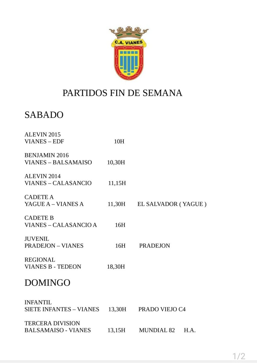 Finde de futbol

VAMOS VIANES