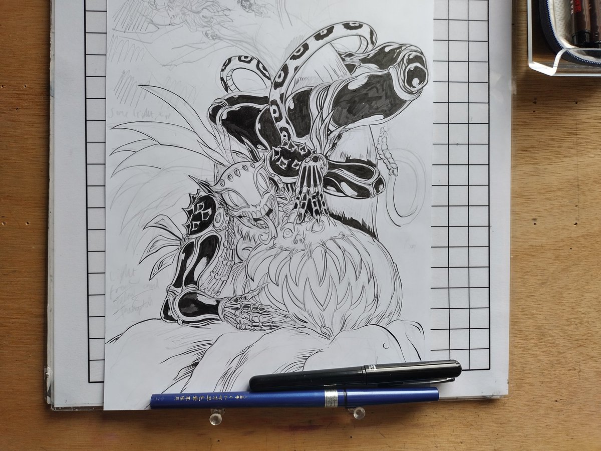 thomas_tuke's tweet photo. Halloween page-splashing WIP with Zulie Unleashed! https://t.co/UqGS5D3OvS -TomT #halloween #halloween2025 #witch #skinwalker #pumpkin #monsters #comicinks #comicpinup #indiecomics #britishcomics #genmavisage #mrtuke #thomastuke #cguk #comicsgate https://t.co/lS42C6E39c