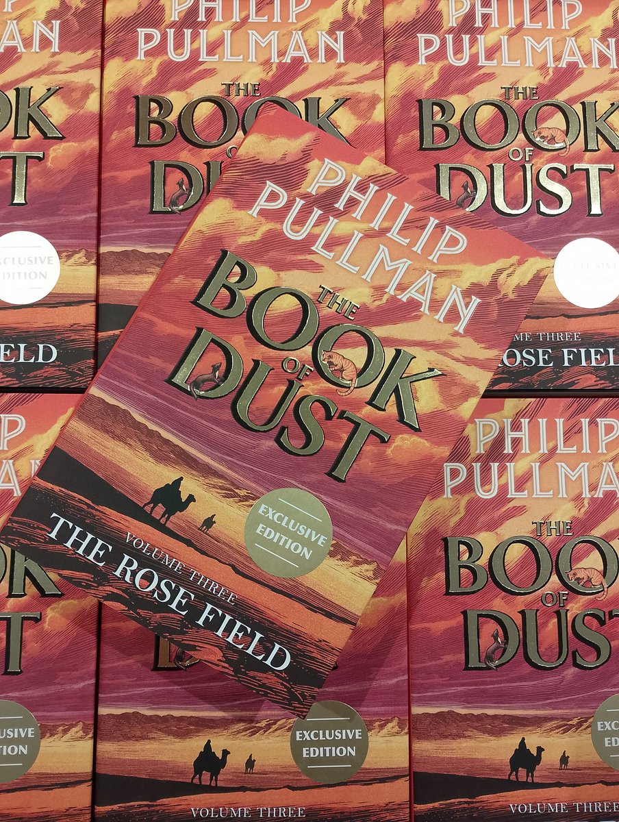 It's a day we have been waiting several years for; The Rose Field, the third volume of The Book of Dust by Philip Pullman is published today!
