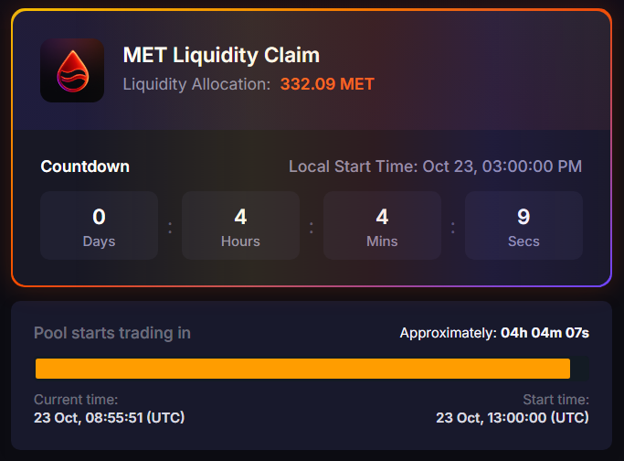 Cosm0_Web3's tweet image. El plan para hoy con el launch de $MET

Mitad de mi pequeño airdrop lo metí al LP NFT y la otra mitad airdrop normal

Estrategia divida, para aprovechar lo mejor de cada opción

Aún así, confío un poco más en el NFT por la condición actual del mercado. ¡A por esas fees! ☄️