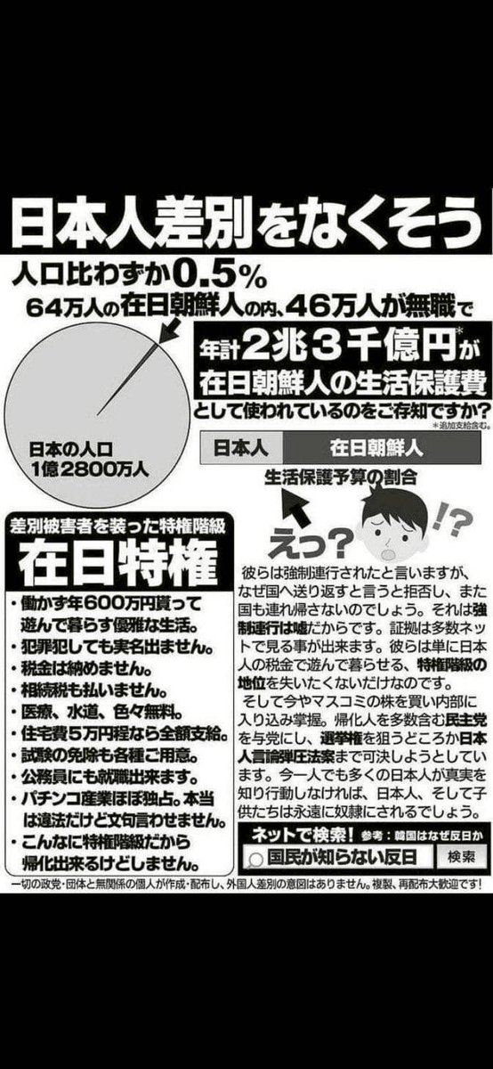日本人差別を無くせと思う人‼️

手を上げるのだ🖐️

🙋‍♂️