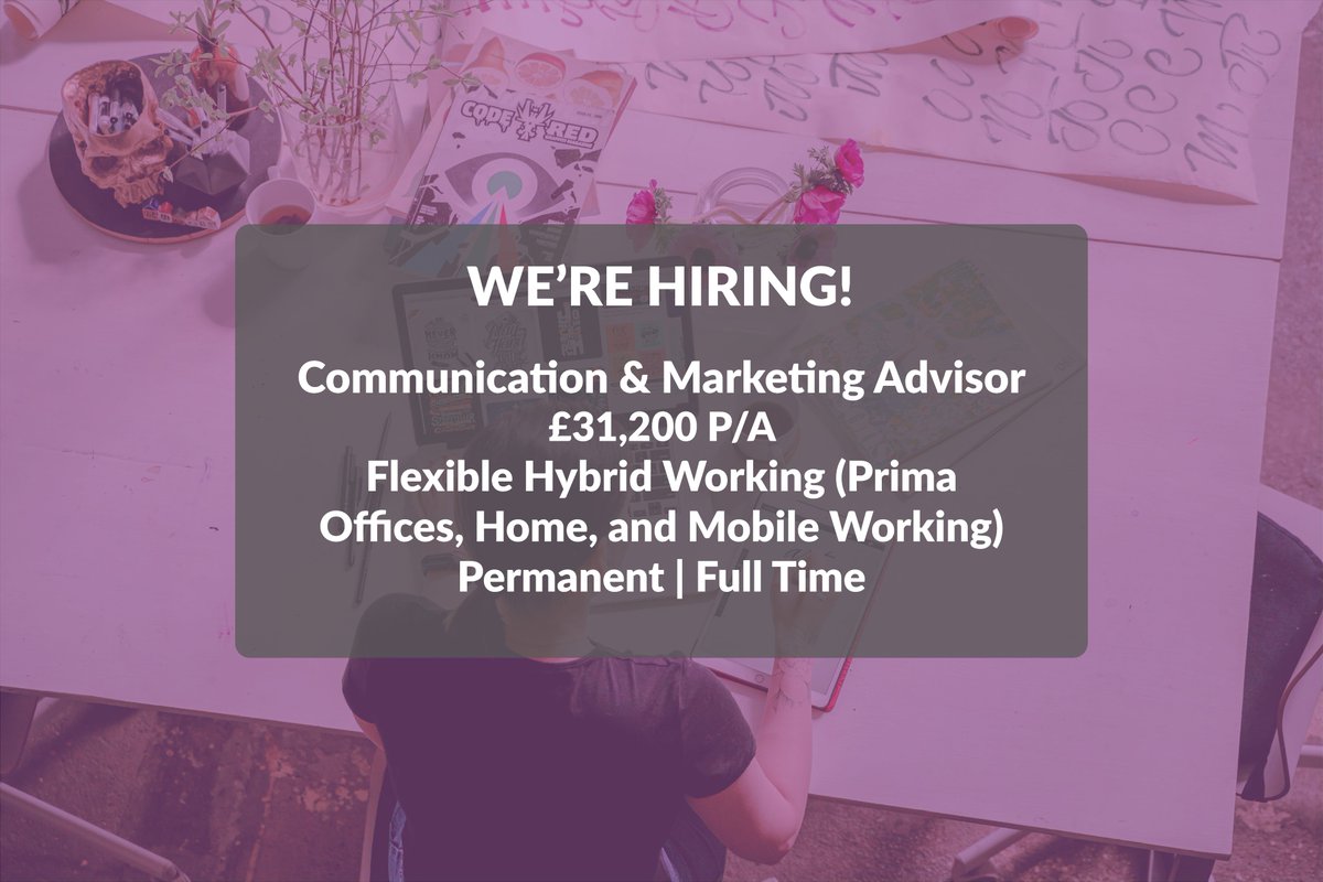 We're Hiring | Communication &amp; Marketing Advisor

As a Communication &amp; Marketing Advisor you will be telling the story of Prima, by delivering a comprehensive communication and marketing service for the Group.

Find out more through our Work For Us page:
primagroup.org/work-for-us