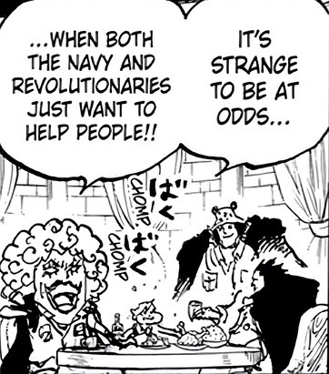 SlayerKaraka_'s tweet image. #ONEPIECE1163 

Illiterate One Piece fans: “All Marines are evil”

Ivankov, a former slave on God Valley: “Marines are just like us Revolutionaries and just want to help people”

Y’all Garp haters are just disagreeing with Oda at this point 🤷🏾‍♂️
