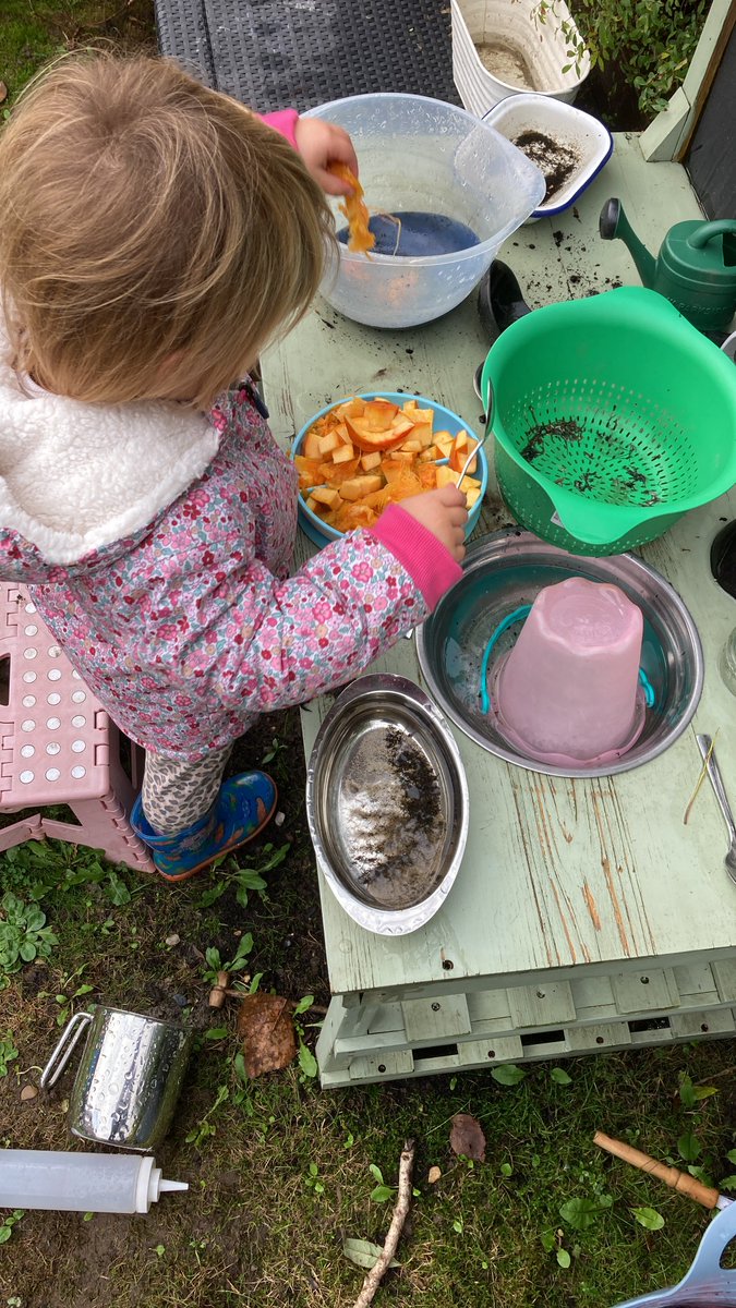 PeepleCentre's tweet image. Squelchy, slimy, heavy, light – so many ways to describe pumpkin play! 

Each word we share while we play builds children’s understanding of their world.

Talking + doing = early learning magic 

#TalkingTogether #MessyPlay #LearningThroughPlay