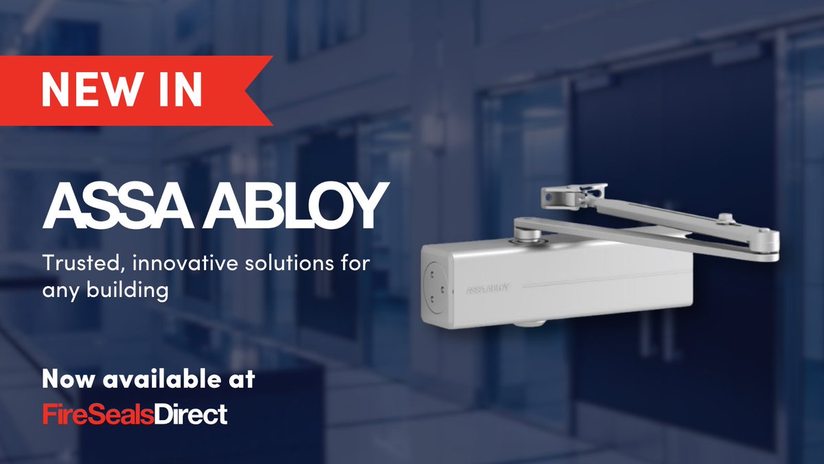 FireSealsDirect's tweet image. 📢 We’re now stocking @ASSAABLOYOpenUK Door Closers!
Engineered to bring safety, accessibility and durability together in one reliable solution.
With a range of models available, there’s a closer to suit every project.
👉 Discover the range here: firesealsdirect.co.uk/assa-abloy
