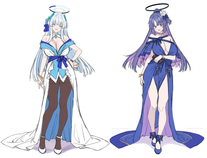 ドレス姿のユウカとノア

やっぱりラフを描いてる時が一番楽しい〜! 