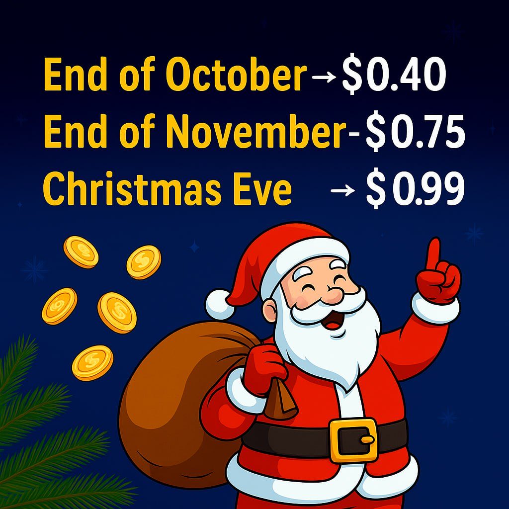 web3_Elliot's tweet image. 🎅 $SANTA season is live!
Liquidity burned 🔥, FUD gone 💨, and the team’s locked in for listings &amp;amp; burns. 

Community growing fast, charts climbing — the setup for a massive holiday pump is here.