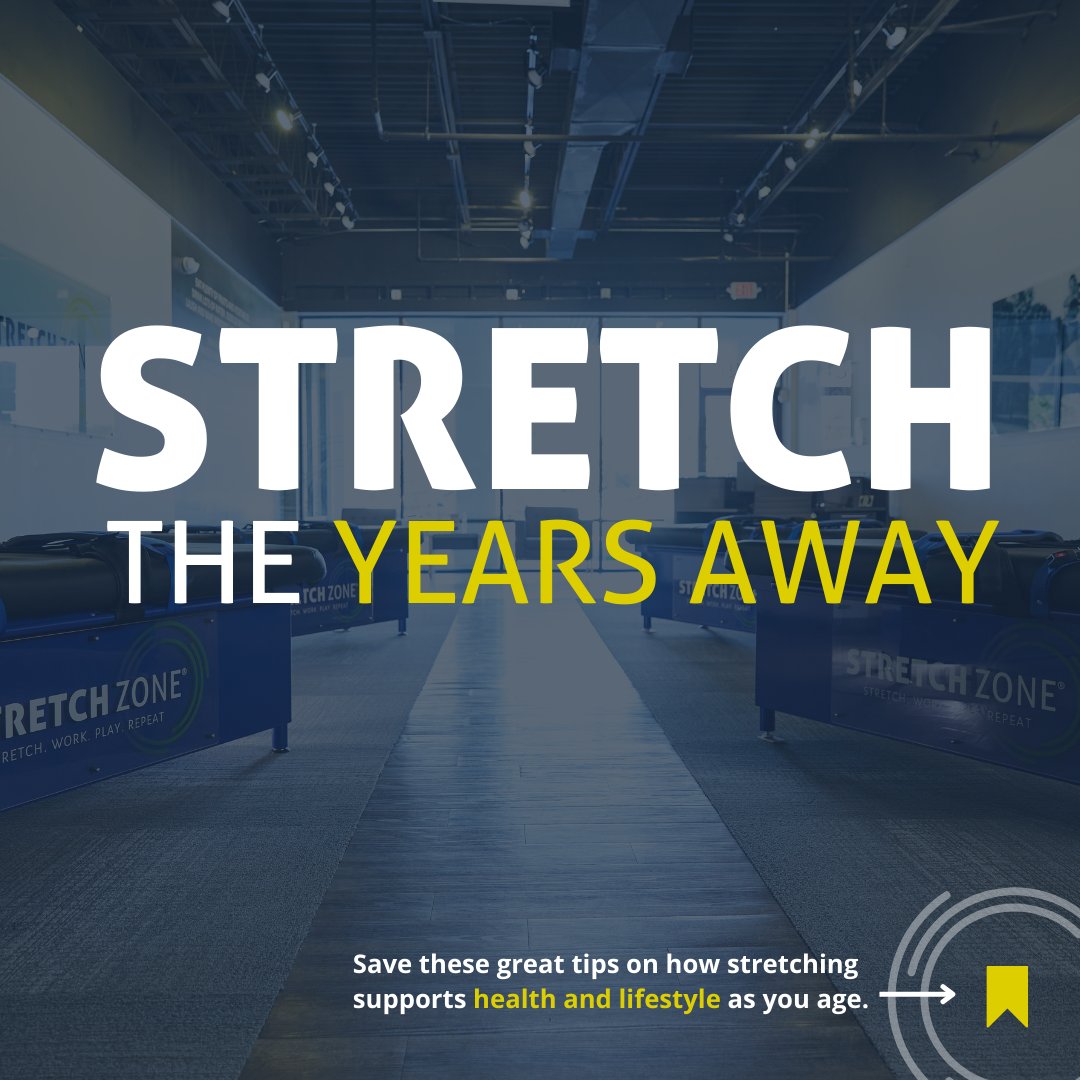 SZWoodlands's tweet image. Stretch away the effects of aging! 🙌

Stretch Zone's practitioner-assisted stretches offer benefits that self-led routines can't provide. Book your first free 30-minute stretch and get moving today!
.
.
.
#stretching #stretchzone #aging #stayactive #gettingold #healthmindset...