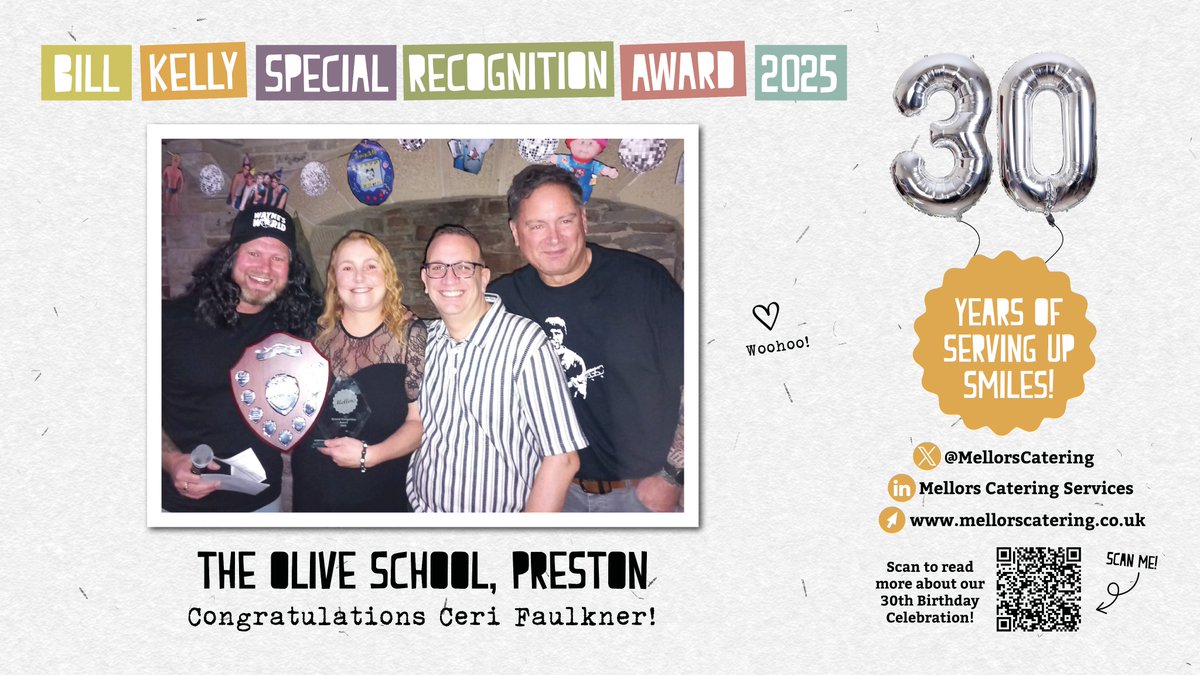 Our 30th Birthday party was nice, but the legends of the hour? Our Award-Winners! Year round, they've been creating fab food &amp; fun in our kitchens. Give it up for our heroes, whose aprons are practically capes! <a href="/olive__preston/">The Olive School, Preston</a>  <a href="/whpri/">Walton Holymoorside Primary</a> <a href="/Hungerhill/">Hungerhill School</a> <a href="/StarAcademies/">Star Academies</a> <a href="/LEARNERsTrust/">LEARNERs' Trust</a>