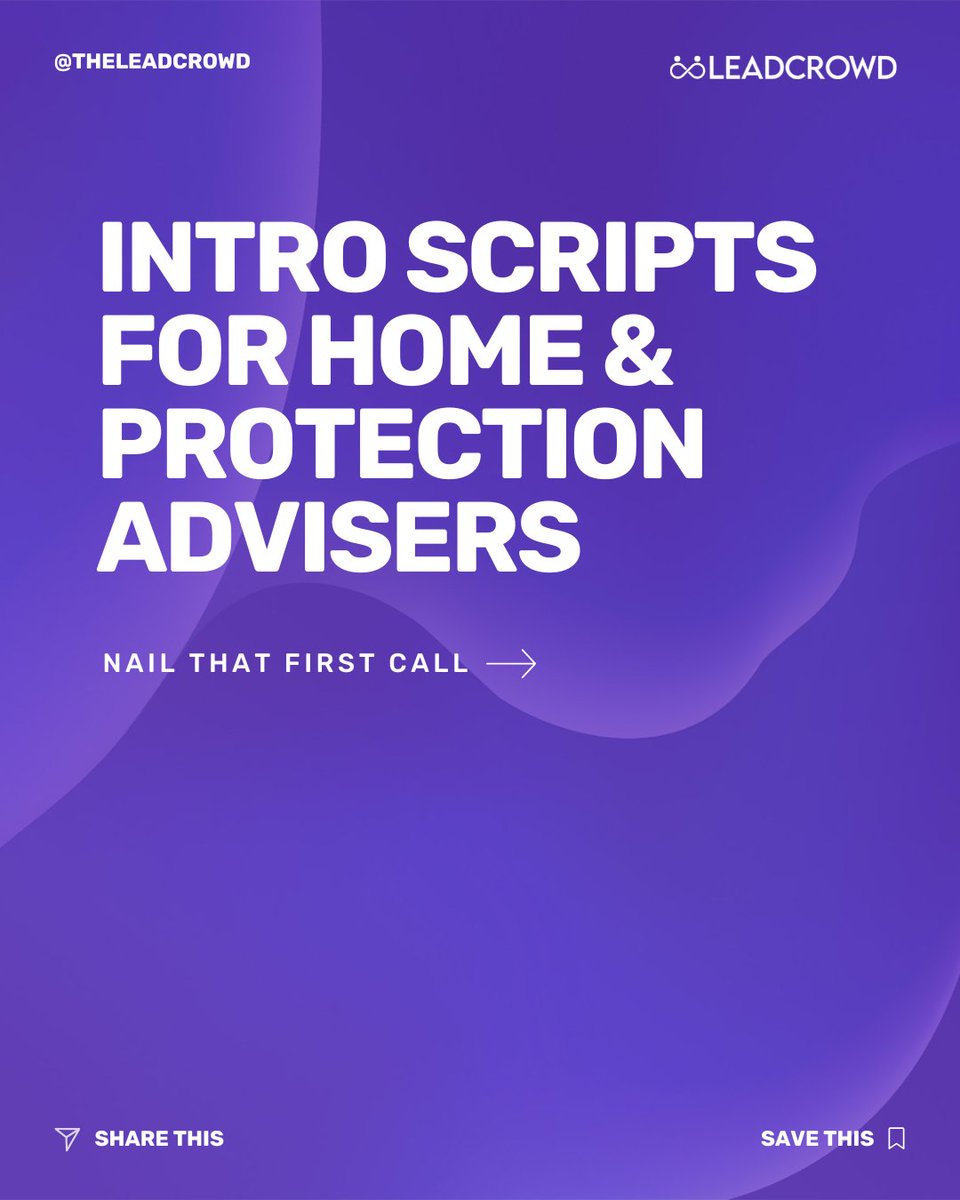 theleadcrowd's tweet photo. Get FCA-compliant scripts for home &amp; protection insurance and turn leads into loyal clients: https://t.co/toMhXIUiyE #InsuranceSales https://t.co/qYB9y7PHY5