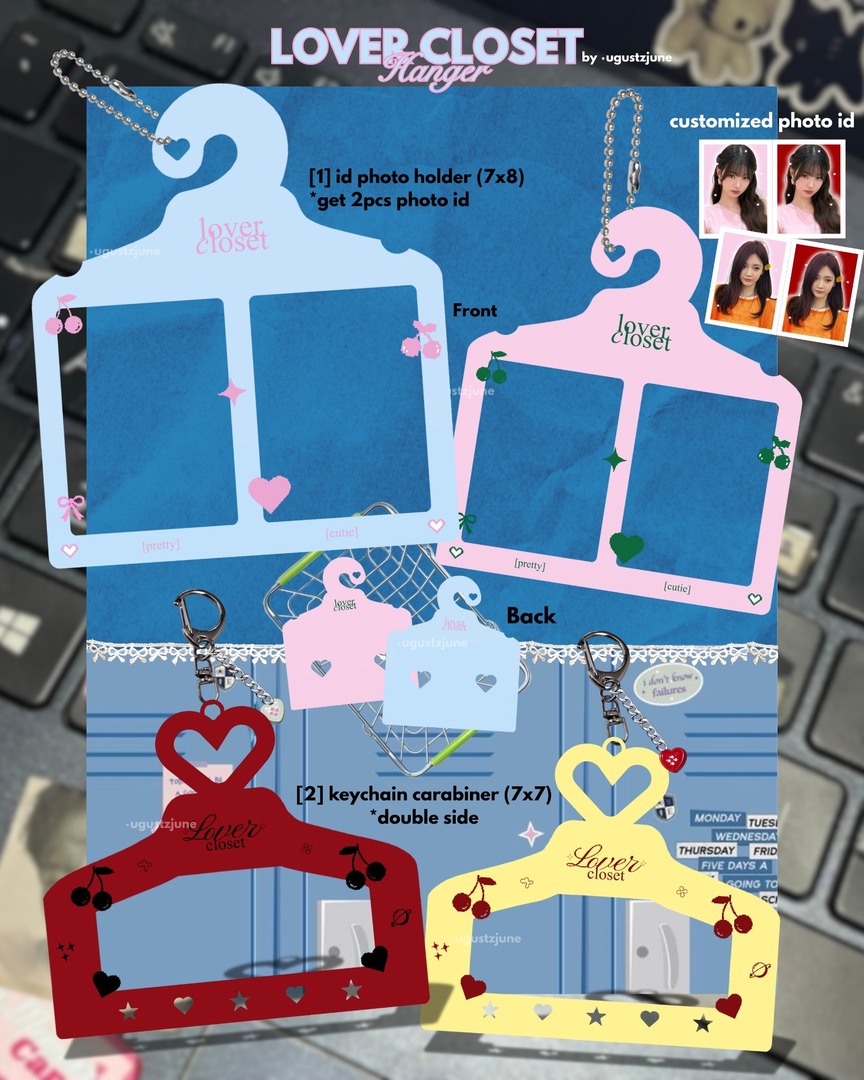 hai lovsell — interest check
 aku rencana mau open po id photo holder &amp; keychain carabiner bentuk hanger kaya gini. Kindly drop your usn, if you're interested!!