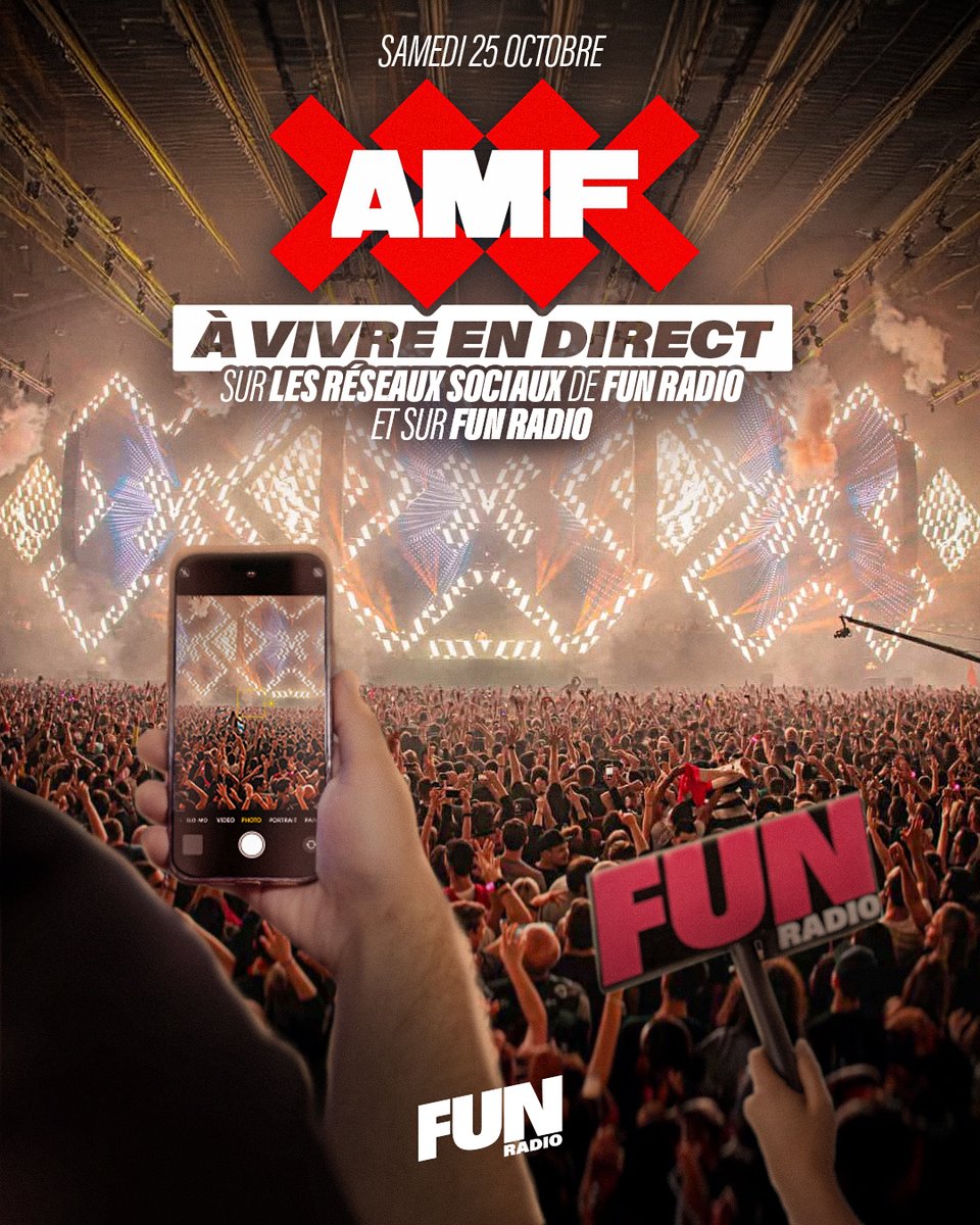L’Amsterdam Music Festival, c’est AUJOURD’HUI 🇳🇱✖️Armin van Buuren, John Summit, Hardwell… la soirée s’annonce intense 🥵 

Un événement à suivre en direct toute la journée sur nos réseaux sociaux, et dès 21h en direct sur Fun Radio avec la diffusion des sets en live 😍