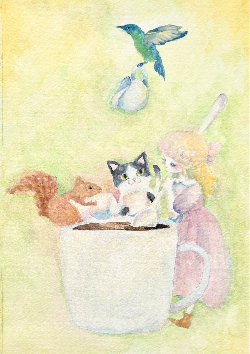 coffee break

#水彩画