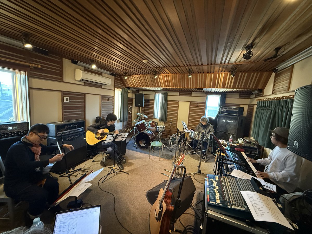 リハーサル中。 鉄音(てつおん)ワンダーランド #山村誠一 さん