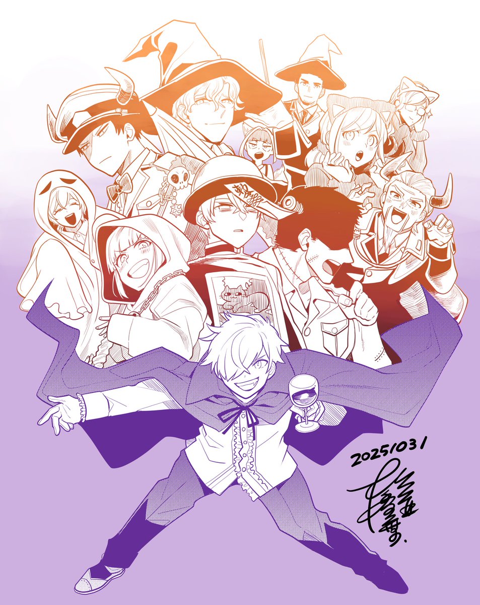 日付３１日になってますがファンアートでハロウィン絵を描いたよ！
#日常ロック