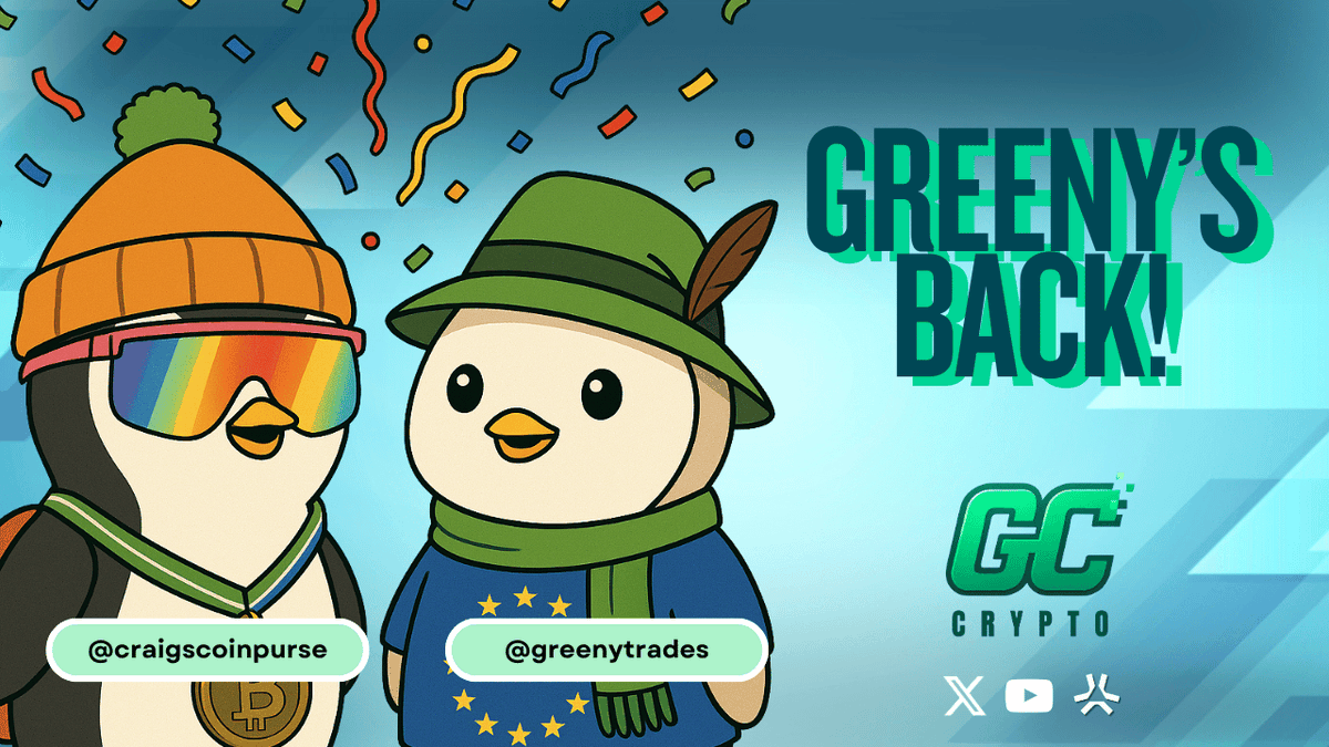 gccryptotv's tweet image. Greeny is back from 5 weeks of 'research' in Europe 🍻
Spanish sangria ✅
UK rain ✅
Charts ✅
Jet lagged, pale, but fired up to lock back in.
GC Crypto is back daily with both hosts! Let’s keep winning.