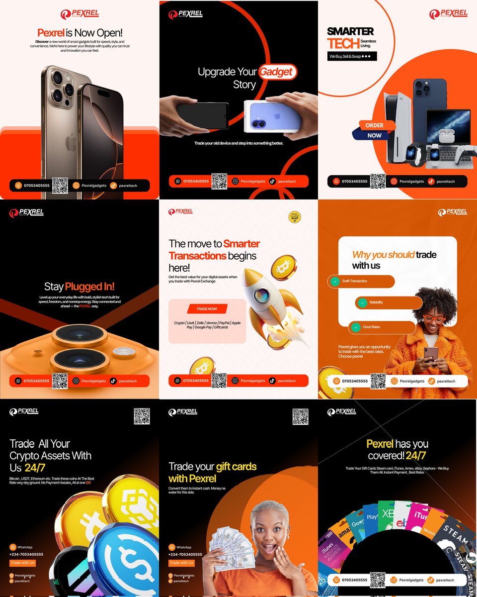 Credo_Designn's tweet image. Been very busy these days to even post on here.

But I&apos;m back now. I will be sharing the visuals into created for this crypto exchange and gadget brand. 

If you it comes across your timeline, please engage and like. 

Xmas don dey reach I need money🤣🤣