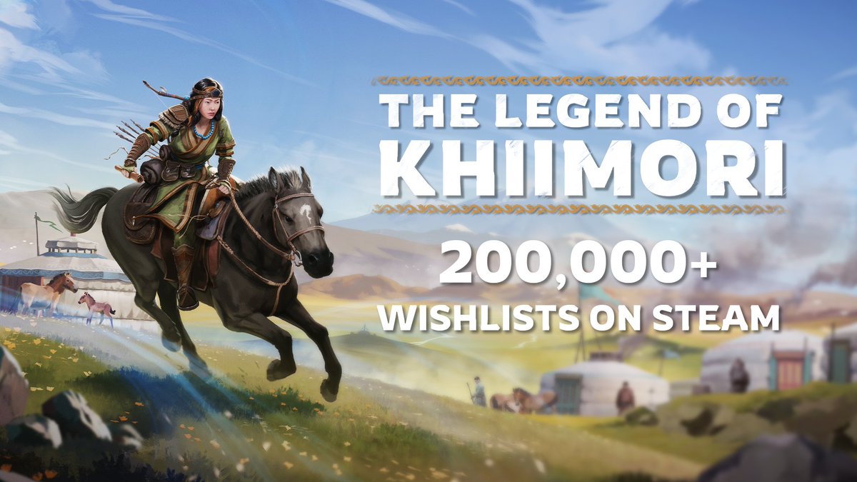 Couriers! Glad to have you riding with us, we are so proud to share that we have reached over 200K+ wishlists on Steam for The Legend of Khiimori!🎉

Adding us to your wishlist on Steam, but also on Epic or PlayStation helps the game a lot, make sure to do so if you haven't