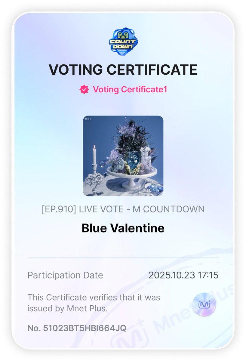 TFVUnion's tweet photo. ONCEs,

NSWERs have always been supportive to us and TWICE, it’s time to give back the same support to them. Use all your accounts in MCountdown and vote for “Blue Valentine”

-5 live votes per account
Vote here:
🔗: https://t.co/2LJLwamD5v

Drop proof below! Thank you so much!

#2025MAMAVOTE #TWICE 
#ONCE_for_NMIXX