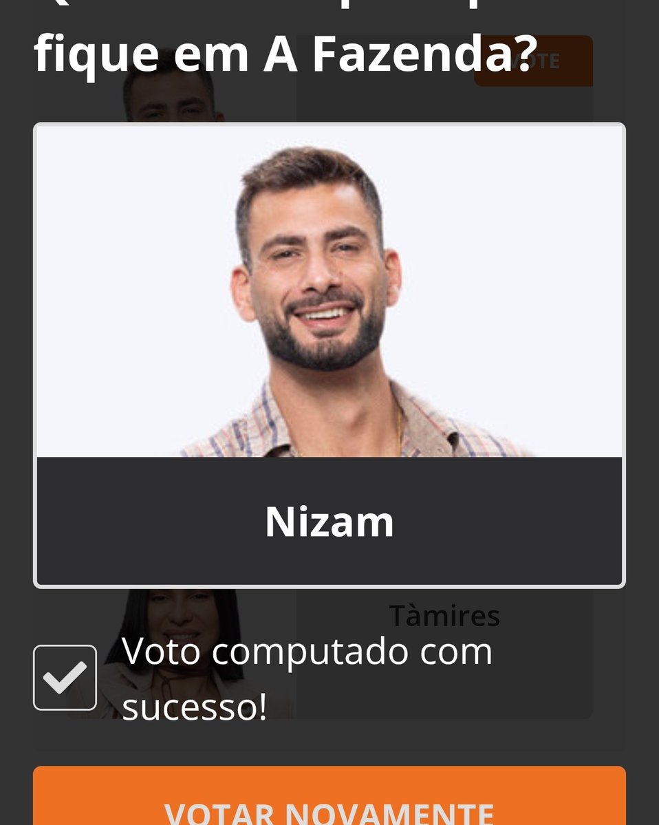 andybrasil21's tweet image. Trabalhando p isso
E vamos votar mto!!!
#ForaSaory
#ForaTamires
#FicaNizam 
#FicaNizan