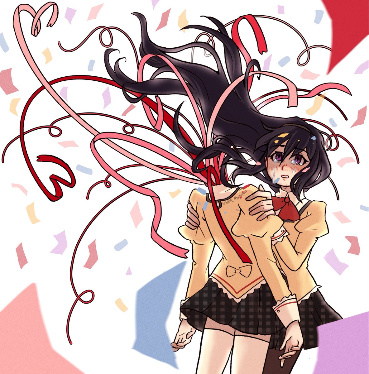 Sour_Macaron's tweet image. Quick madohomu drawing because I haven&apos;t drawn in a bit :) 🩷 #pmmm