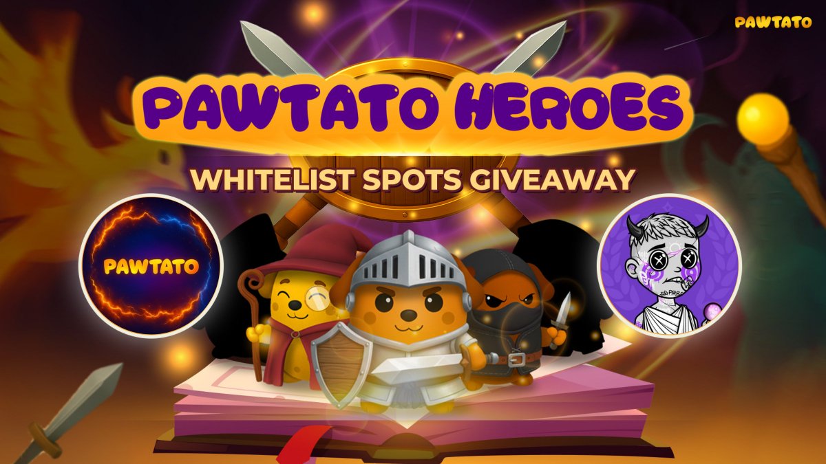 PytheniansNFT's tweet image. We appreciate the partnership with @PawtatoFinance 🥔
50 WL spots will be raffled within the Pyth community — stay tuned and good luck!
Holders — make sure you’re in the Pyth Discord to join the raffles!