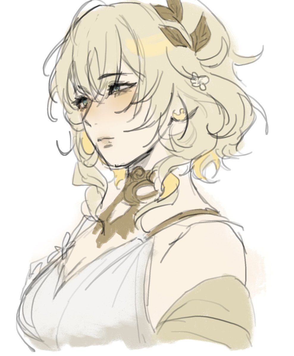 Quick sketch bc I missed her #aglaea