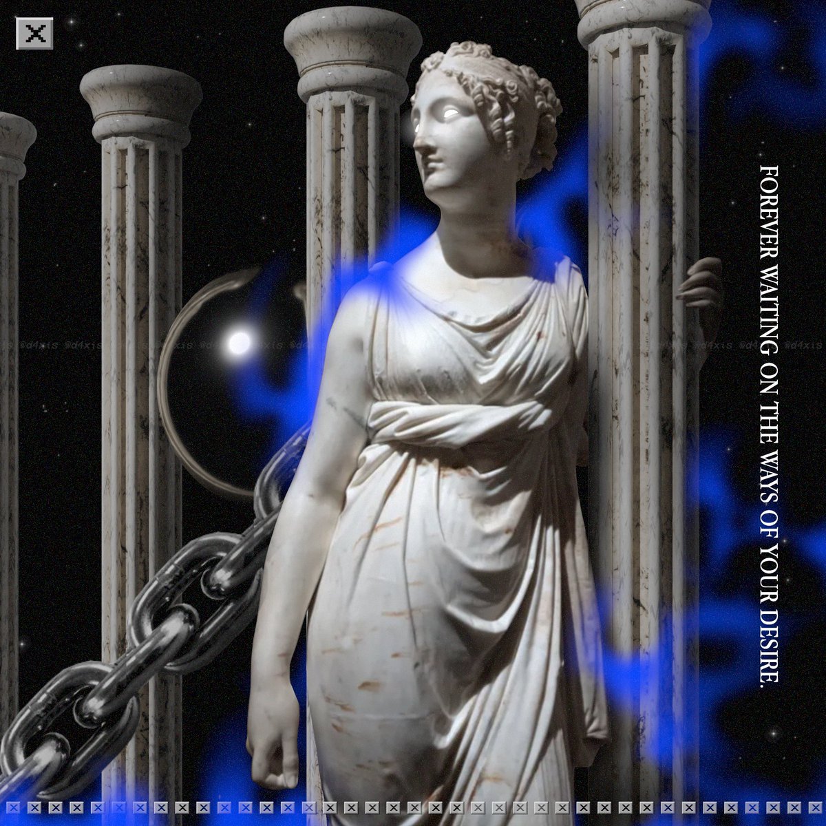 mix of my older style with blendering ✨#art #aesthetic #vaporwave #magic #desire #dream #gimp #blender #blendering