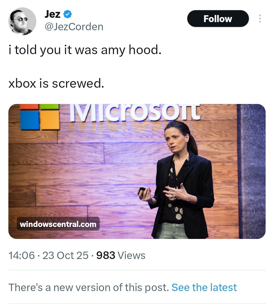 How it started:                   How it's going: