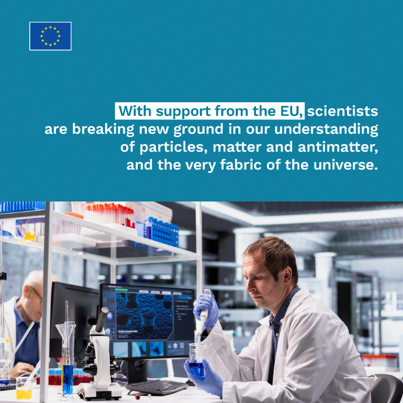 HorizonMagEU's tweet photo. Europe’s deep-sea telescope KM3NeT is on a hunt for the origins of the universe. 
How are #EUfunded researchers peering deeper into the cosmos from beneath the Mediterranean Sea? ➡️ https://t.co/vKO7R6qSk2 

#ResearchImpactEU #Science4EU