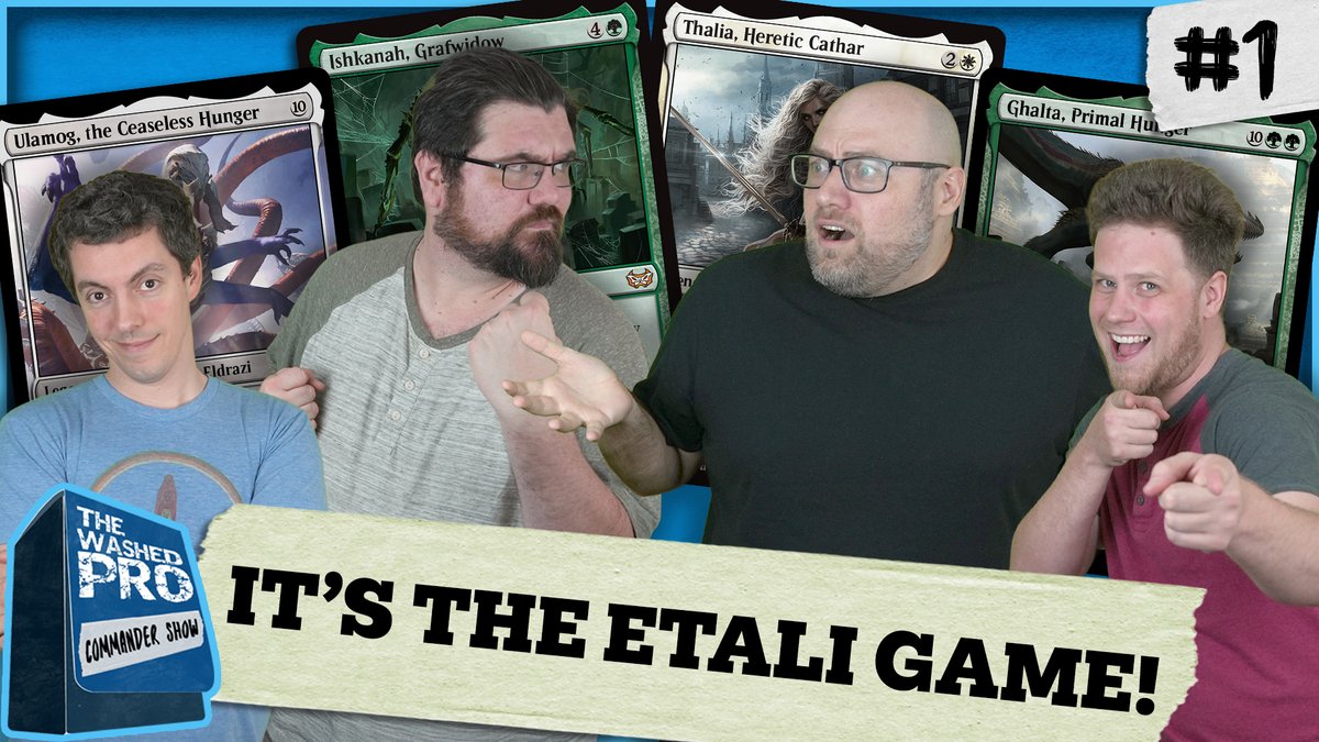 WashedProCS's tweet image. Can Pro Tour Competitor Jim Davis overcome a former World Champion, Player of the Year, and Corey Baumeister? Find out now with the live premier of the Washed Pro Commander Show happing now! 
#mtg #mtgcommander #mtgcommunity 
youtube.com/watch?v=N6Iyzt…