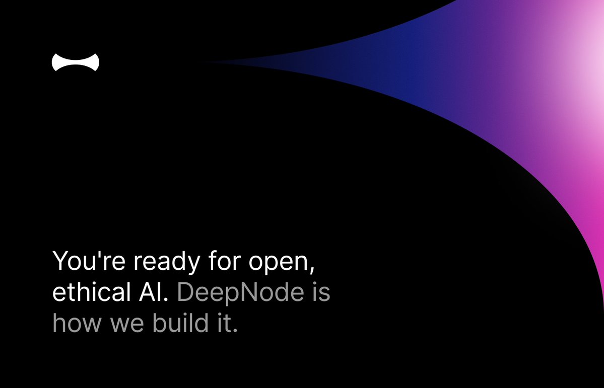 DeepNode_'s tweet image. Tech giants hoard AI's power.
Your prompts trained ChatGPT.
Your data built Gemini.
Your creativity made DALL-E possible.
What did you gain?
A bill. A data clause. A thank-you buried in the fine print.
You're ready for open, ethical AI.
DeepNode is how we build it.