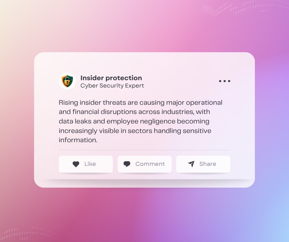 Insider_protect's tweet image. Your business data is your most valuable asset.
Don’t wait for a breach to realize its worth  protect it before it’s gone.
💼🔒
#InsiderProtection #DataSecurity #CyberSafeBusiness #BusinessProtection #DataBodyguard #CyberAwareness