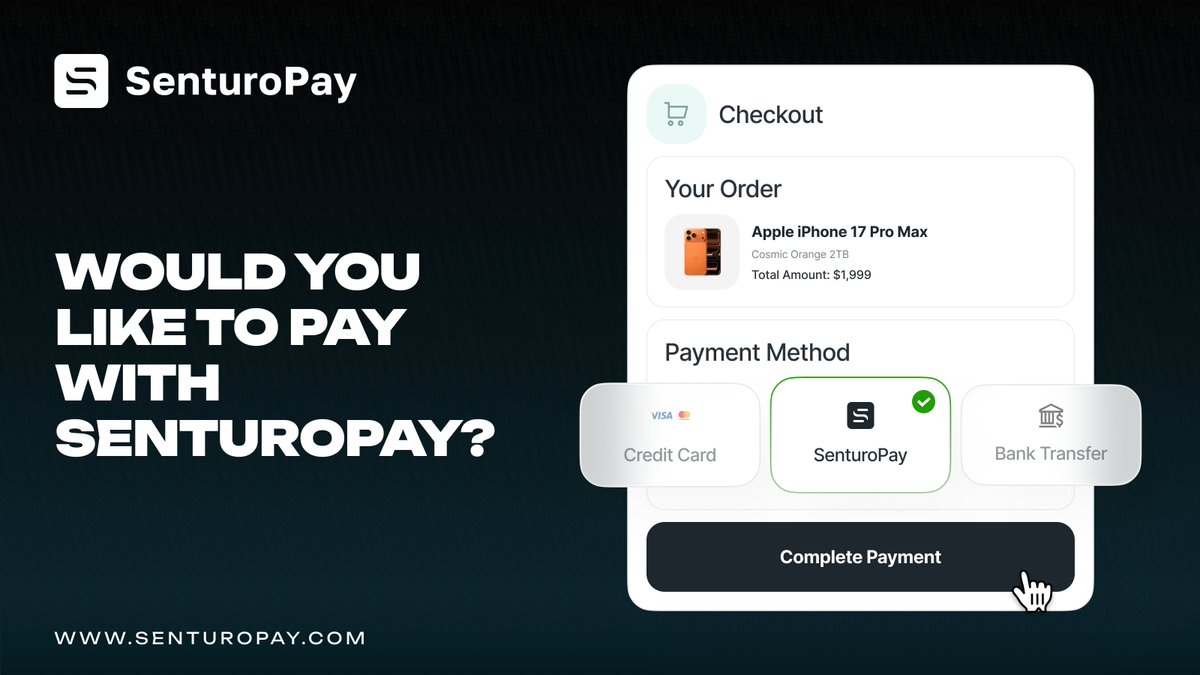 SenturoPay tweet media