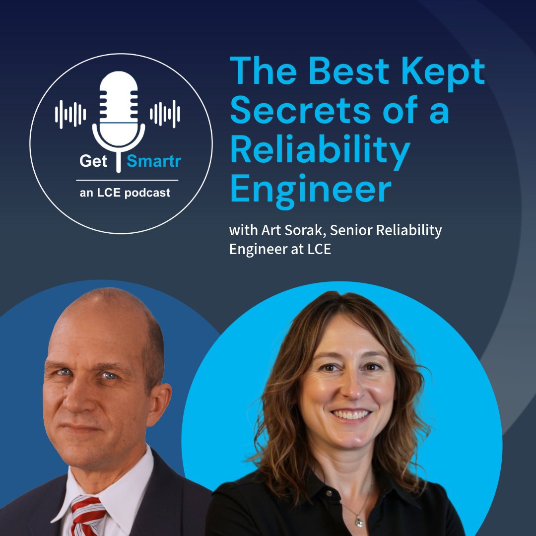 LCE_Today's tweet image. Uncover the Best Kept Secrets of a Reliability Engineer with Art Sorak in this new Get Smartr episode.
Learn how top engineers drive results, through root cause analysis, precision maintenance, and a culture of reliability.
okt.to/bI8Zm6
#ReliabilityEngineering