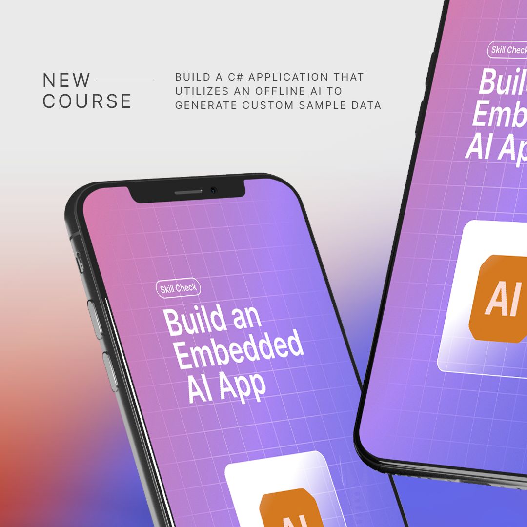 IAmTimCorey's tweet image. What does it take to build a real AI-powered application in C#? How do you embed a model, generate custom data, and keep everything offline?
That’s exactly what you’ll learn in the new Build an Embedded AI App course. iamtimcorey.com/courses/build-…