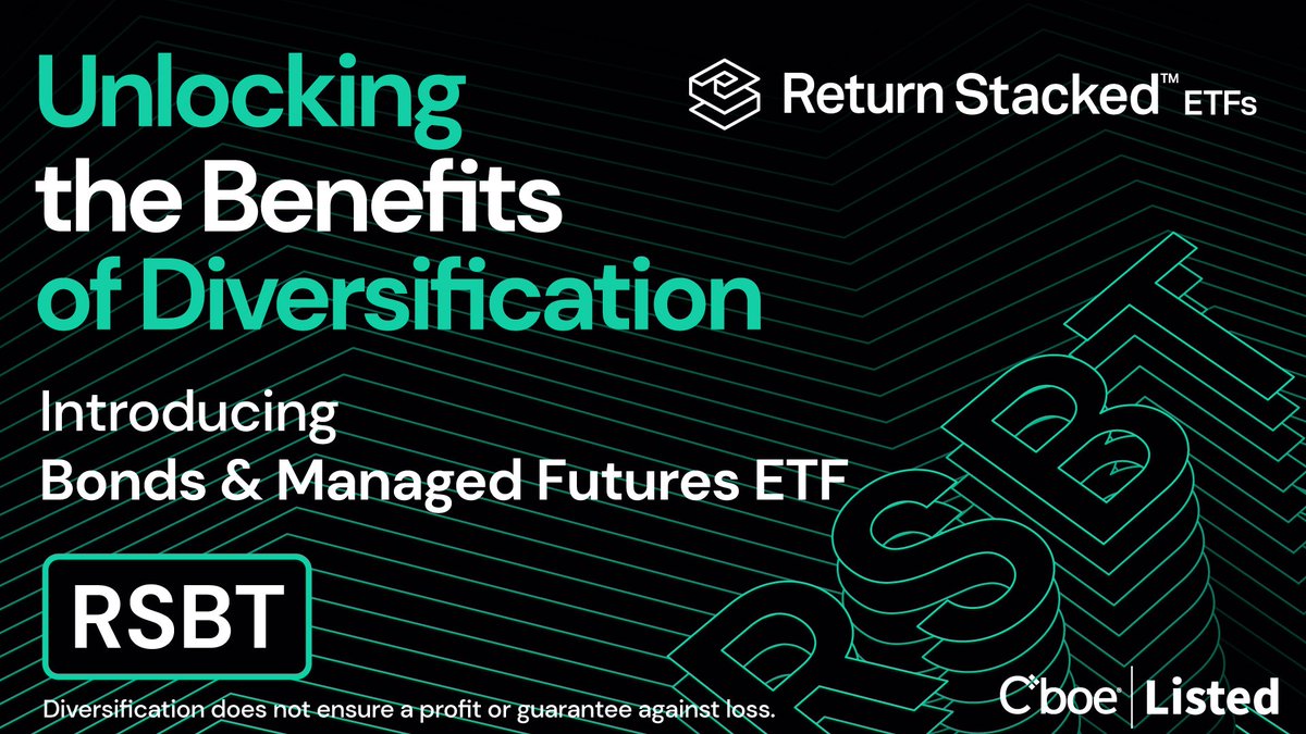 The Return Stacked® Bonds &amp; Managed Futures ETF – RSBT.
 
The ETF seeks to provide $1 of broad U.S. bond exposure and $1 of a managed futures strategy for every $1 invested.
 
Learn more at returnstackedetfs.com
