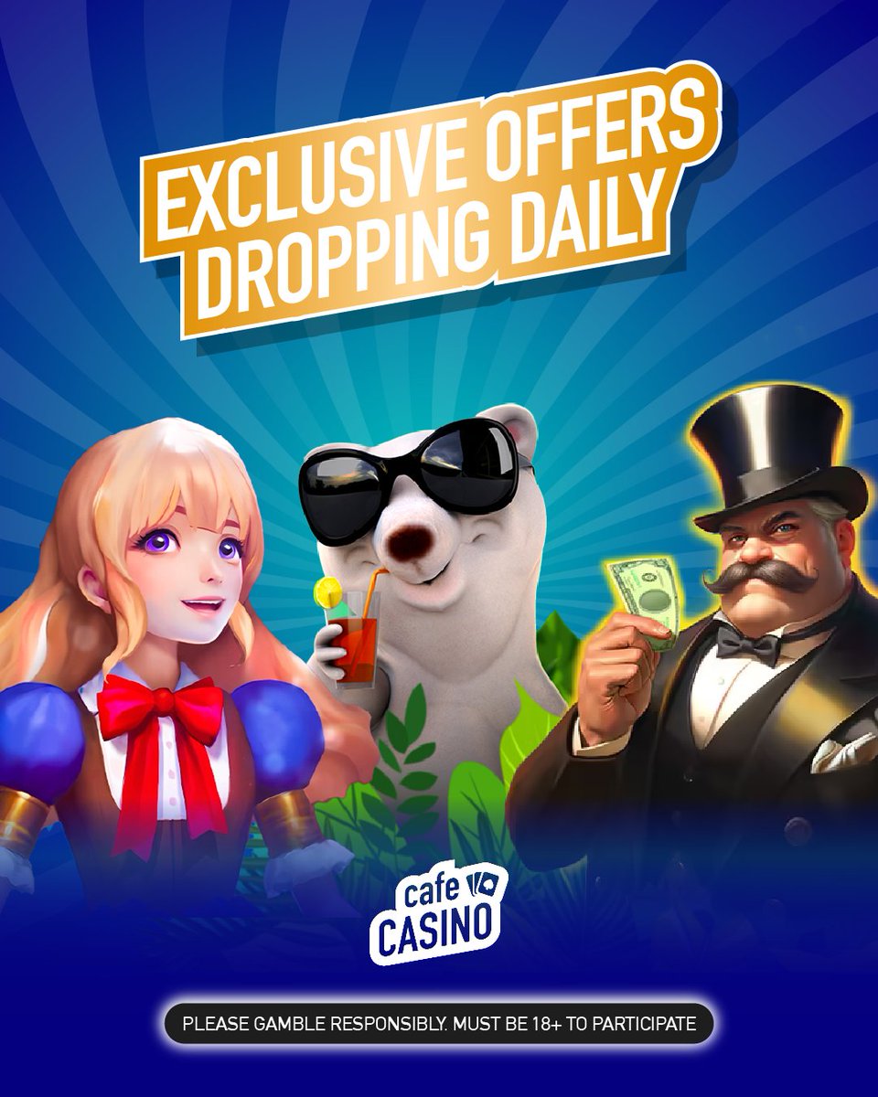 CafeCasinoLV's tweet image. Meet your new gang ✌️

Exclusive slots and offers dropping daily at Cafe Casino 🎰 

#signup #signuptoday #welcomebonus #onlineslots #onlinecasino

bit.ly/474MxOX