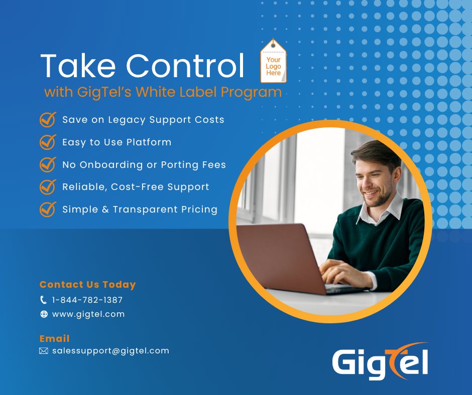 With GigTel’s White Label Program, you can launch enterprise-grade UCaaS under your brand.

✅ Fast deployment
✅ No onboarding fees
✅ U.S.-based support
✅ Transparent pricing

Let’s build something powerful together. 💪
👉 gigtel.com/partners/white…