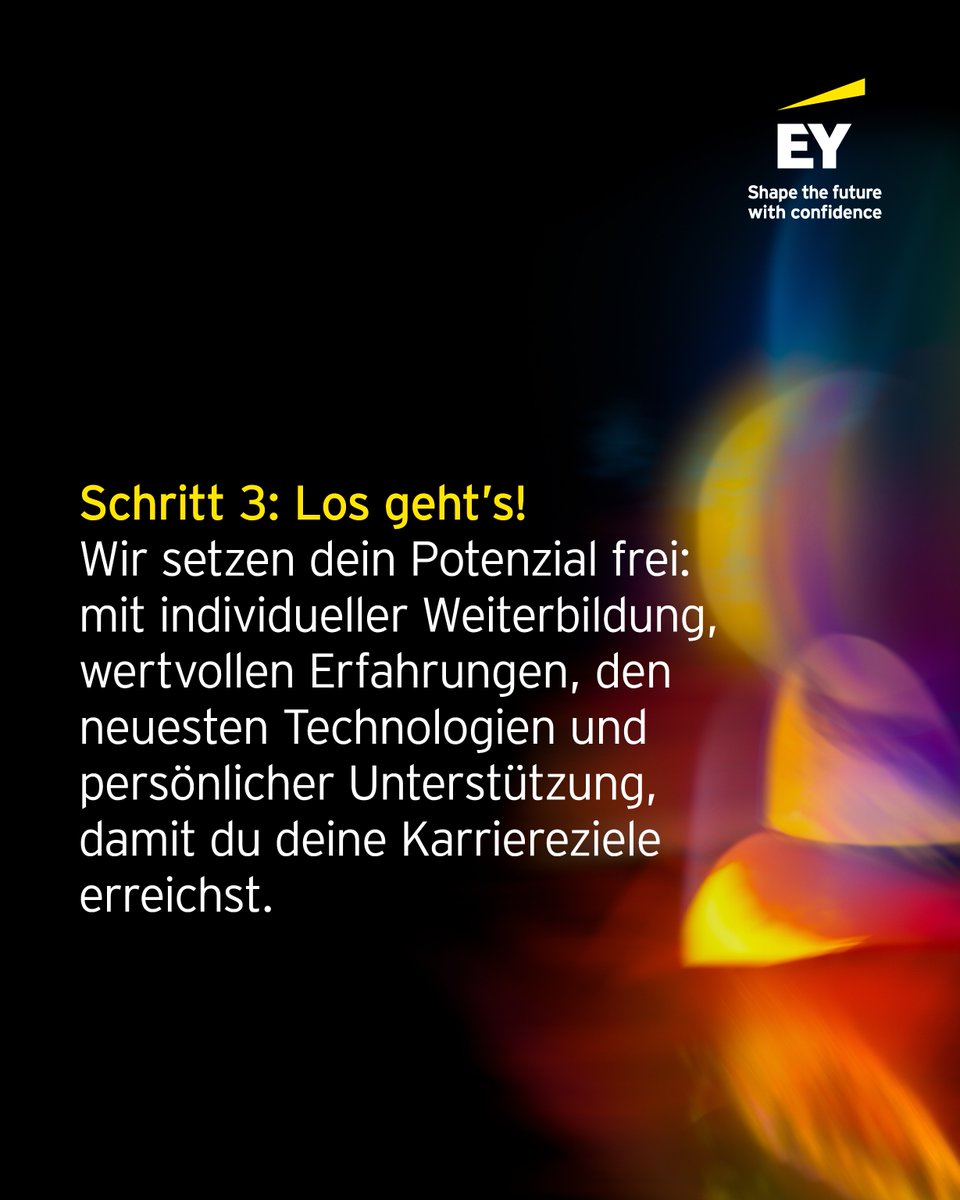 Du bist neu bei EY und suchst Antworten auf deine Fragen? Um dir den Einstieg zu erleichtern erwartet dich ein strukturiertes und individuell auf dich abgestimmtes Onboarding. So bekommst du nicht nur eine umfassende Einführung, sondern auch sofortigen Anschluss ans Team. 💛