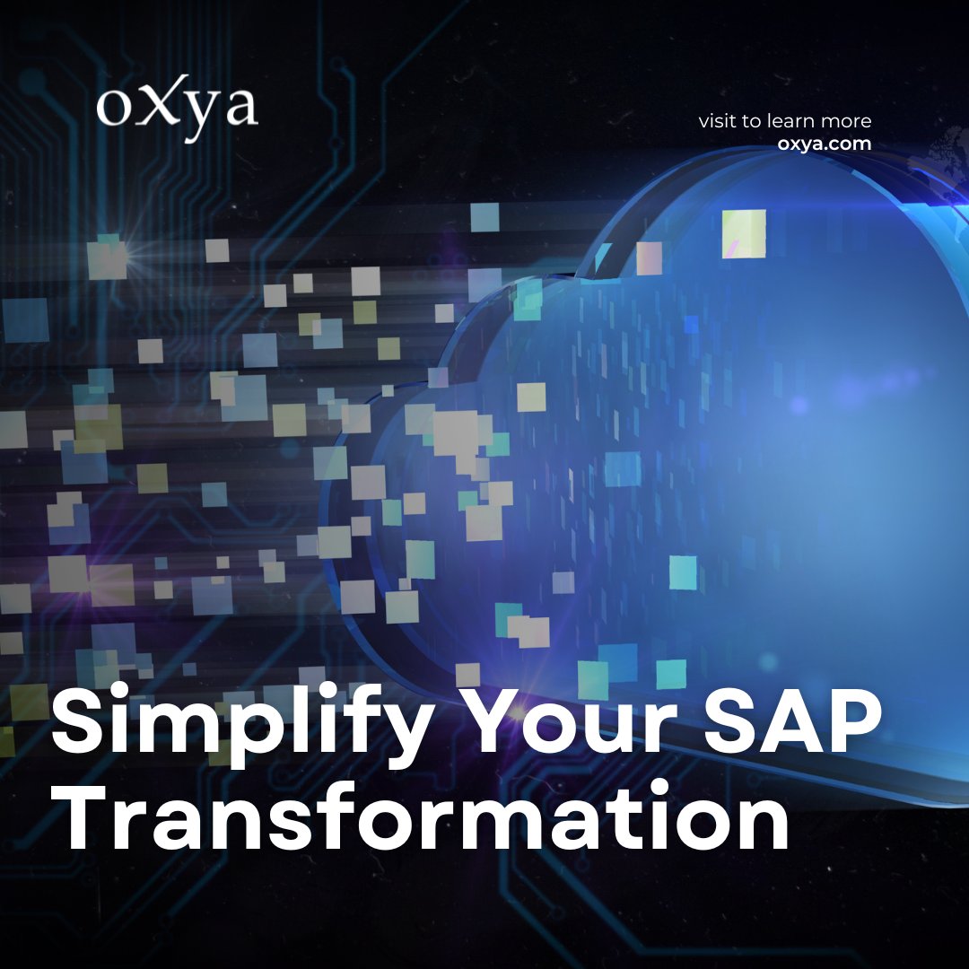 oXya_Global's tweet image. Navigating the complexities of RISE with SAP is more efficient with oXya.
Contact us to discuss your SAP transformation roadmap: oxya.com/us/rise-with-s…
#SAPTransformation #CloudSolutions #RISEwithSAP #ManagedServices #oXya