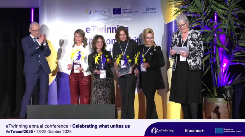 Enhorabuena a los premiados. #eTwconf2025