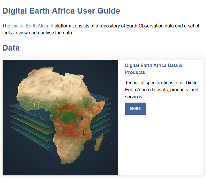 DEarthAfrica's tweet image. Explore the Digital Earth Africa User Guide, your step-by-step resource to access, view, and analyse satellite data across the continent. Turn open data into real insights for action.

Start here: docs.digitalearthafrica.org/en/latest/inde…

#userguide #HowTo #OpenData