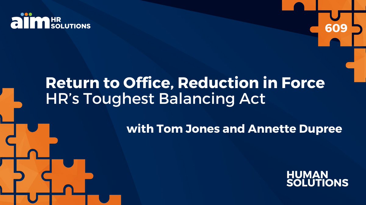 aimhrsolutions's tweet image. 🎧 HR’s toughest challenge: balancing return-to-office plans with workforce reductions. How can leaders lead with empathy and fairness?

🔗 Listen here: loom.ly/5d-oJeI

#HR