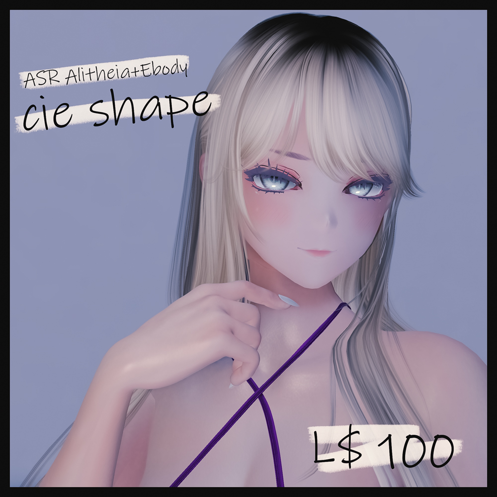 marketplace.secondlife.com/p/cie-shape/27…
しえシェイプ販売します！SEISO2スキン使用前提です！