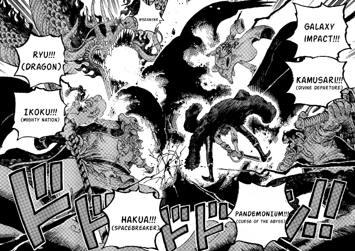 7ozeran's tweet image. #ONEPIECE1163

The Strongest Pirate.
The Strongest Man.
The Strongest Creature.
The Strongest Woman.
The Strongest Marine.
And the King of the Pirates.

For the first and last time in history