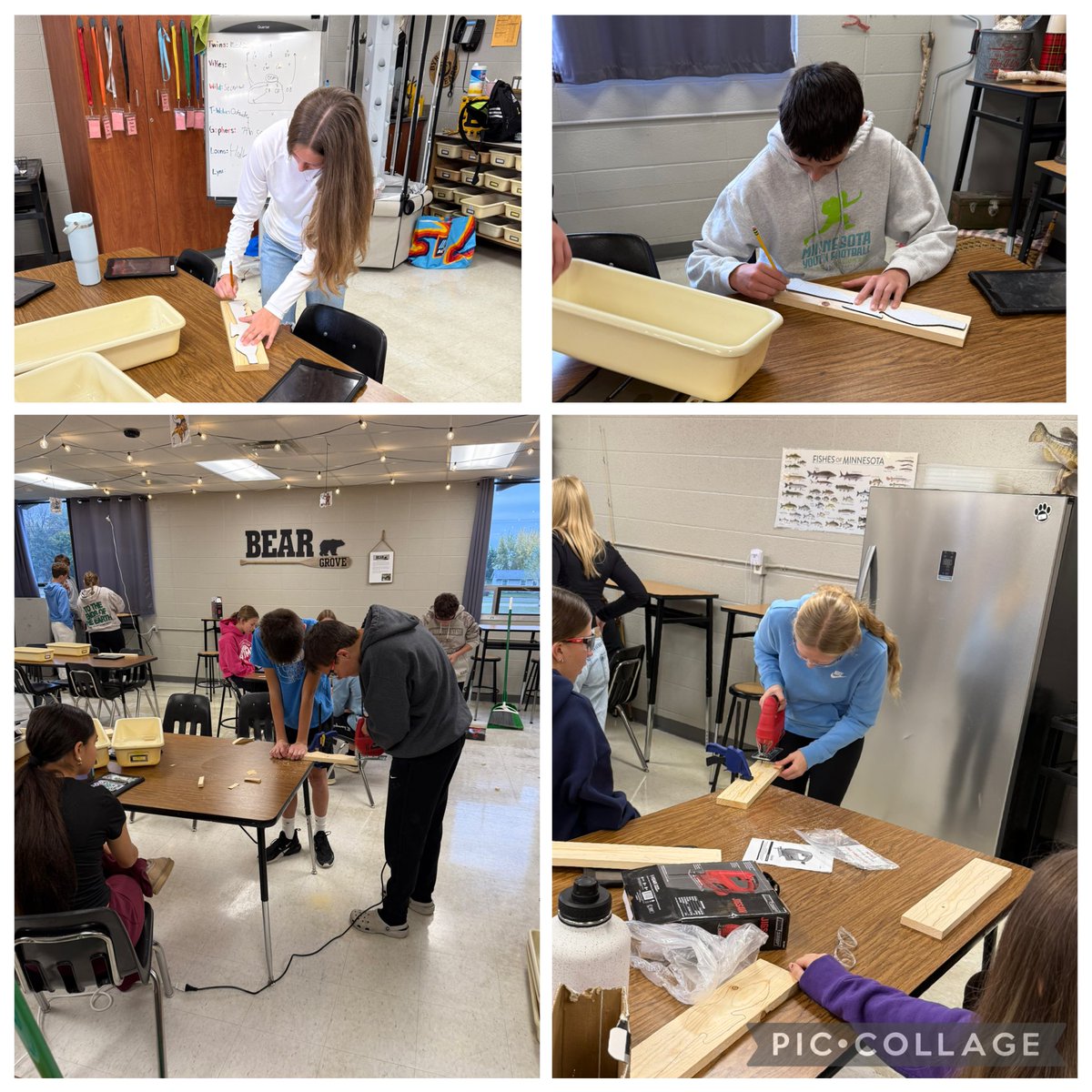 BizMathGuy's tweet image. 🎣 Outdoor Adventures 8 kicked off “The Green Hornet” ice fishing pole build this week! Excitement is high as students craft their own gear for the upcoming ice season! 🧊🐟 #OutdoorAdventures8 #TheGreenHornet #HandsOnLearning ⁦@ByronBears⁩ ⁦@ByronMSBears⁩