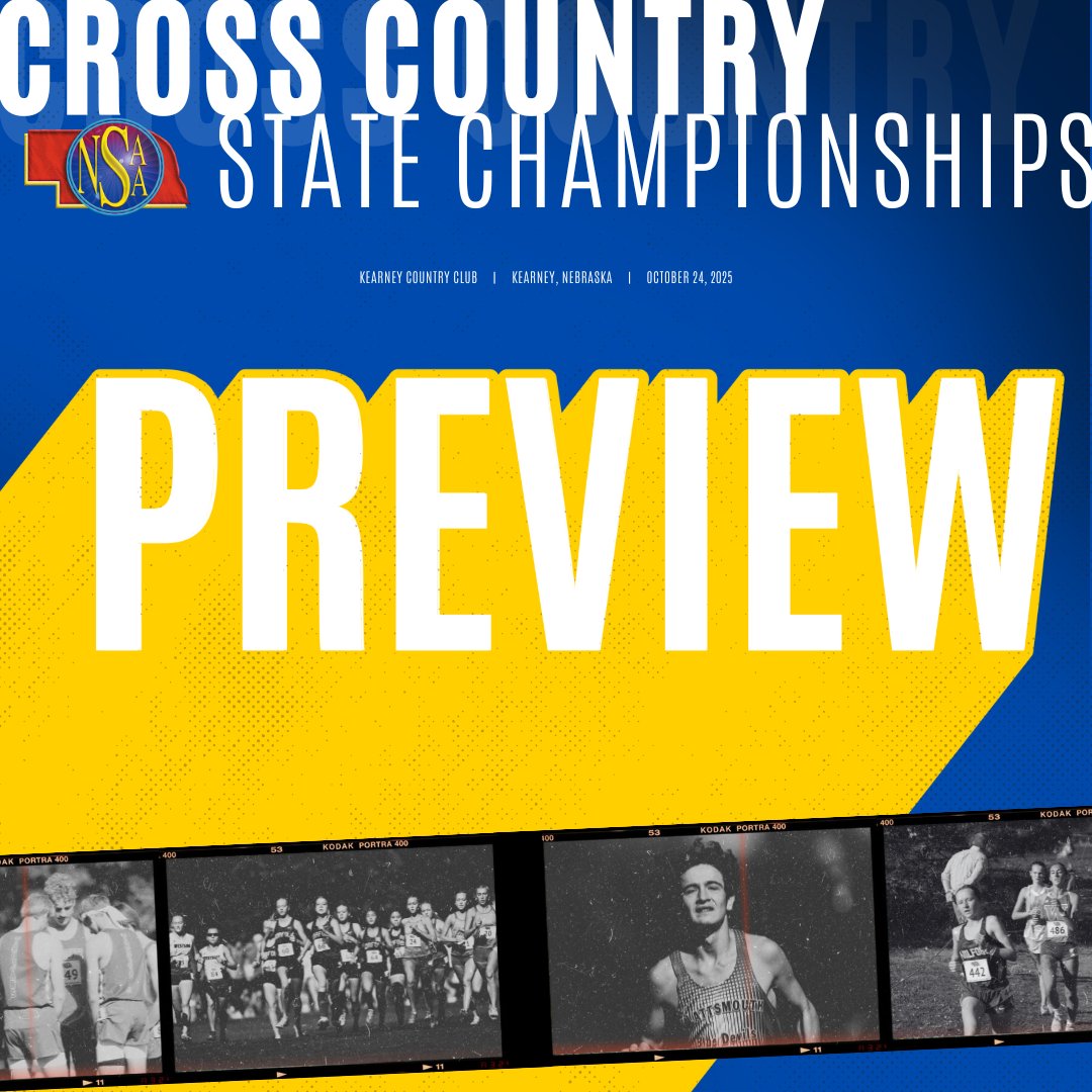 🏃‍♀️🏃 Take a look at the 2025 NSAA Cross Country State Championships PREVIEW!

"The 66th NSAA boys state cross country championships and 46th girls edition take their place in the championship rotation on Friday, October 24 at the Kearney Country Club. Through district qualifying